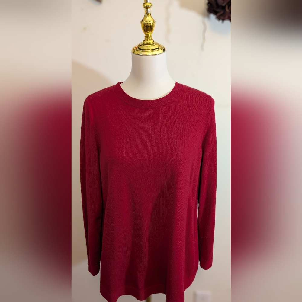 J. Jill Elegant Red Women's Pull Over Cardigan